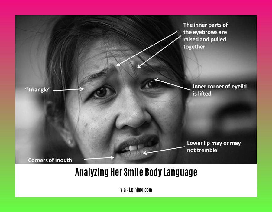 analyzing her smile body language