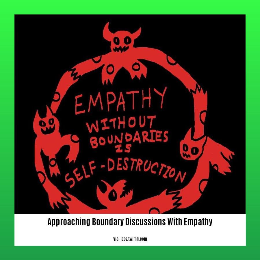 approaching boundary discussions with empathy