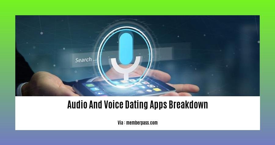 audio and voice dating apps breakdown