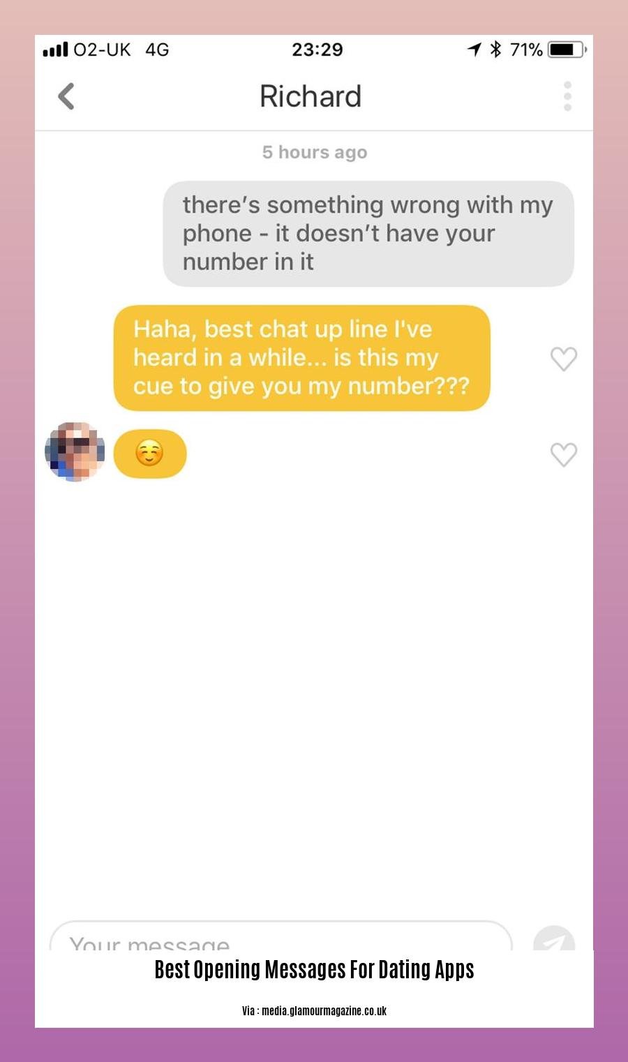 best opening messages for dating apps