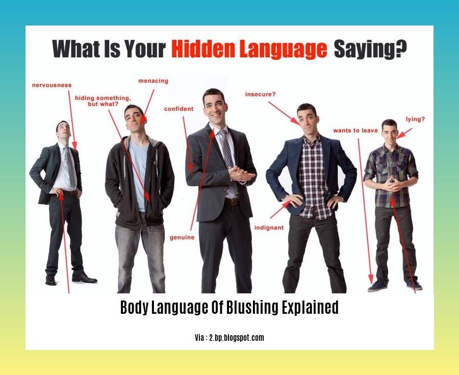 body language of blushing explained