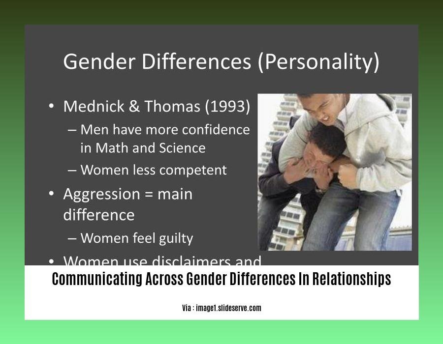 communicating across gender differences in relationships