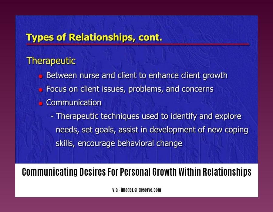 communicating desires for personal growth within relationships