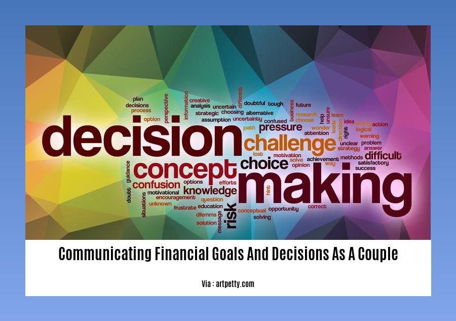 communicating financial goals and decisions as a couple