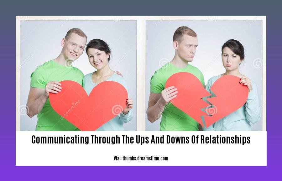 communicating through the ups and downs of relationships