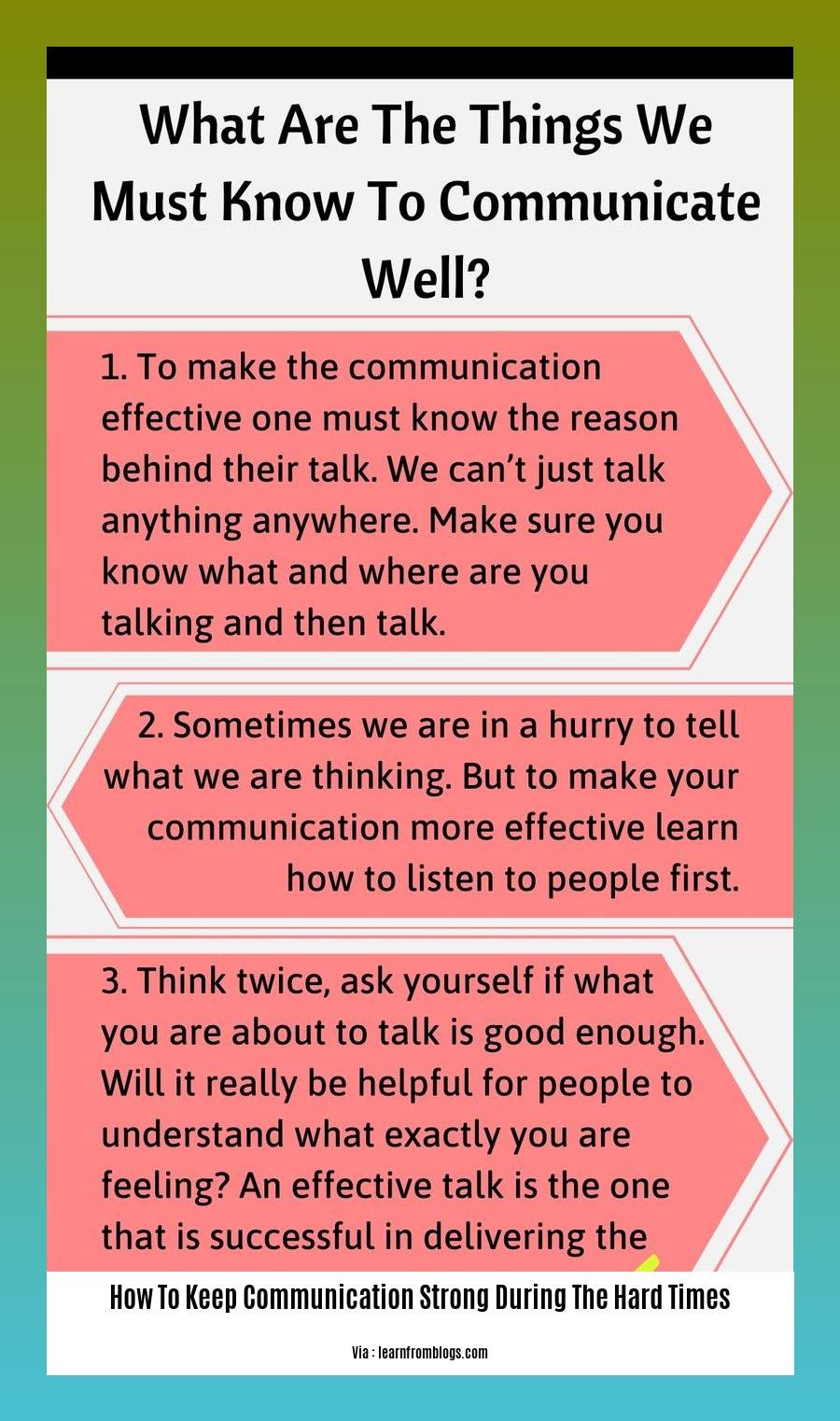 how to keep communication strong during the hard times