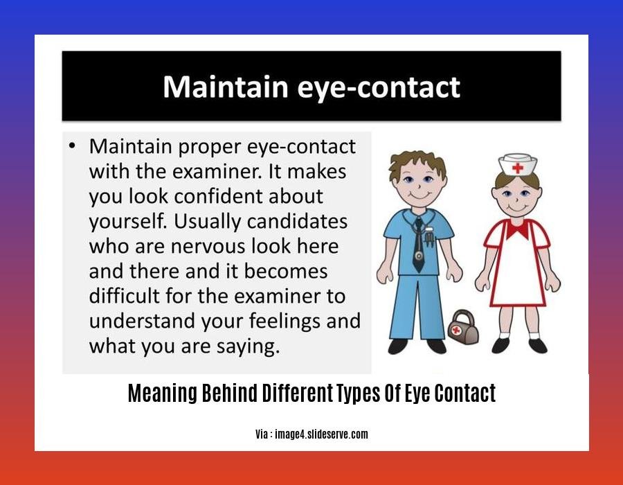 meaning behind different types of eye contact
