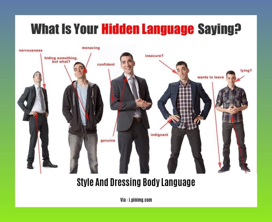 style and dressing body language