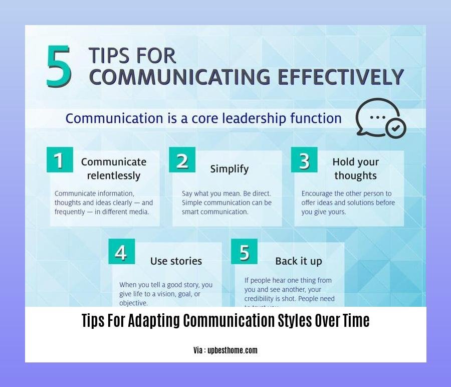 tips for adapting communication styles over time