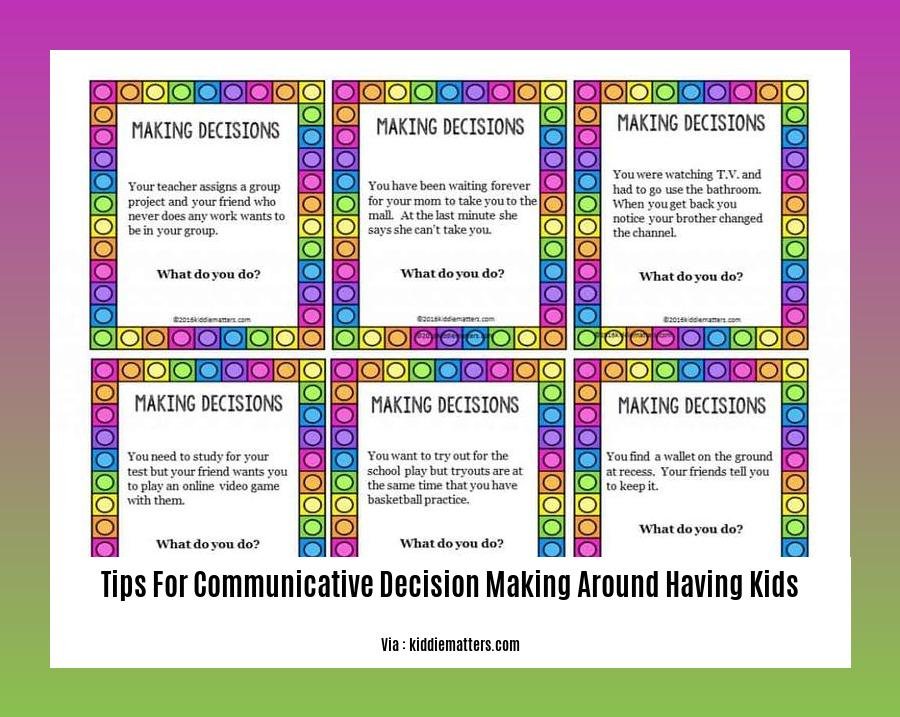 tips for communicative decision making around having kids
