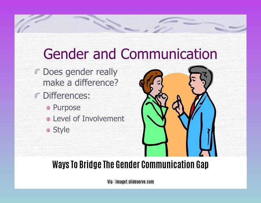 ways to bridge the gender communication gap
